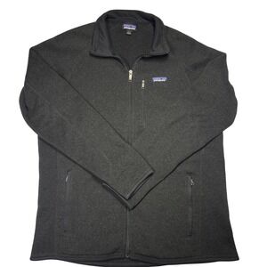 Patagonia Zip Sweater Men's L Dark Gray Fleece Gorpcore Outdoor Fall Winter